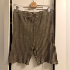 Rudy Jude Sage Green Pointelle Bike Shorts